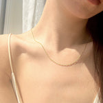 18k vermeil Figaro chain, 18k figaro chain, gold figaro chain, vermeil figaro chain, dainty figaro chain