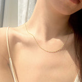 18k vermeil Figaro chain, 18k figaro chain, gold figaro chain, vermeil figaro chain, dainty figaro chain