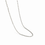 18k-vermeil-white-gold-dainty-rope-chain, 18k rope chain, white rope chain, 18k gold rope chain, twist rope chain, vermeil rope chain , rope chain necklace, rope necklace