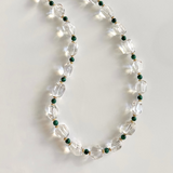 Aurea Quartz Bead Necklace Green
