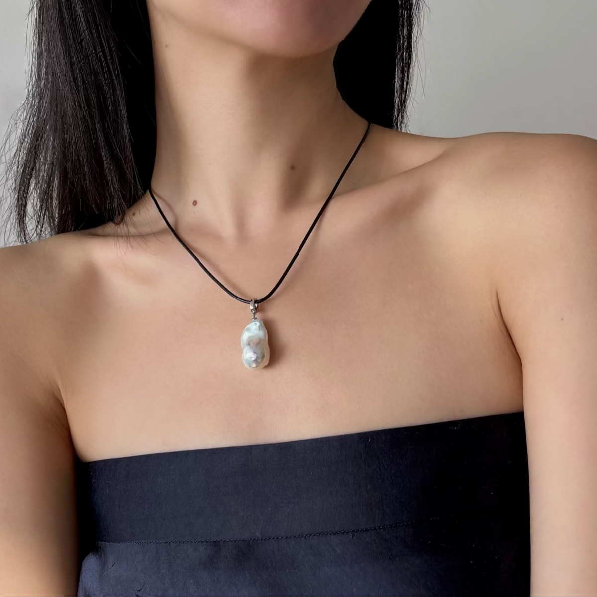 Baroque necklace cord necklace for fall and all seasons