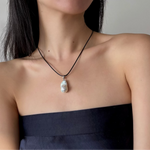 Baroque necklace cord necklace for fall and all seasons