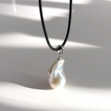 Multi-wear Baroque Pearl Cord Pendant