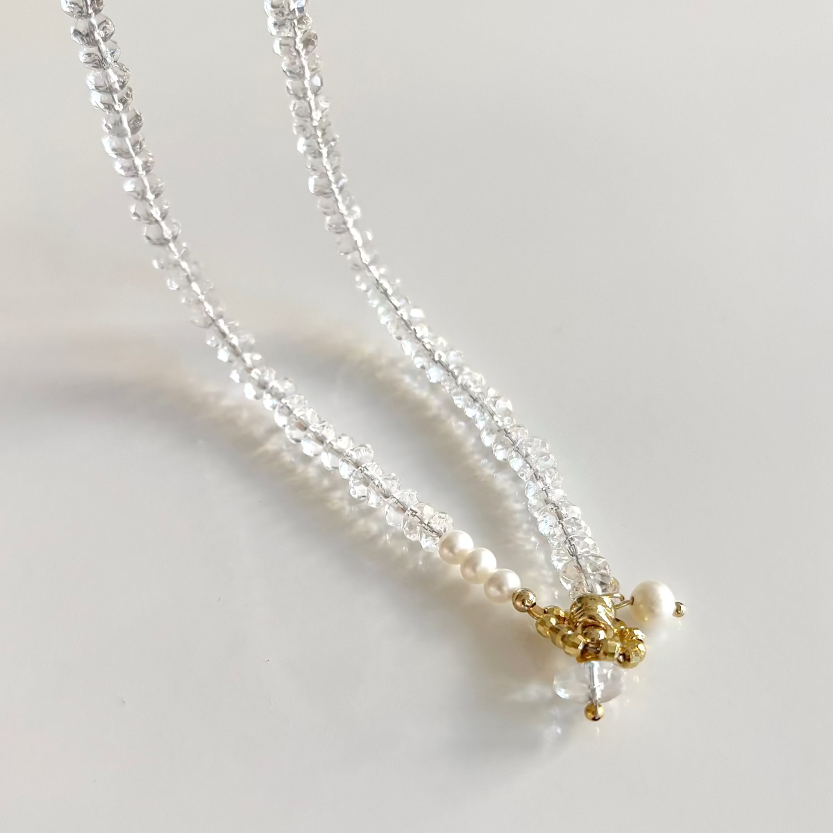 Delicate Lia Clear Quartz Necklace