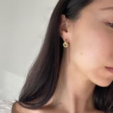 knot earring, gold knot earring, knot detail earring, mini knot earring
