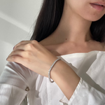 tennis bracelet, 18k tennis bracelet, silver tennis bracelet, white gold tennis bracelet