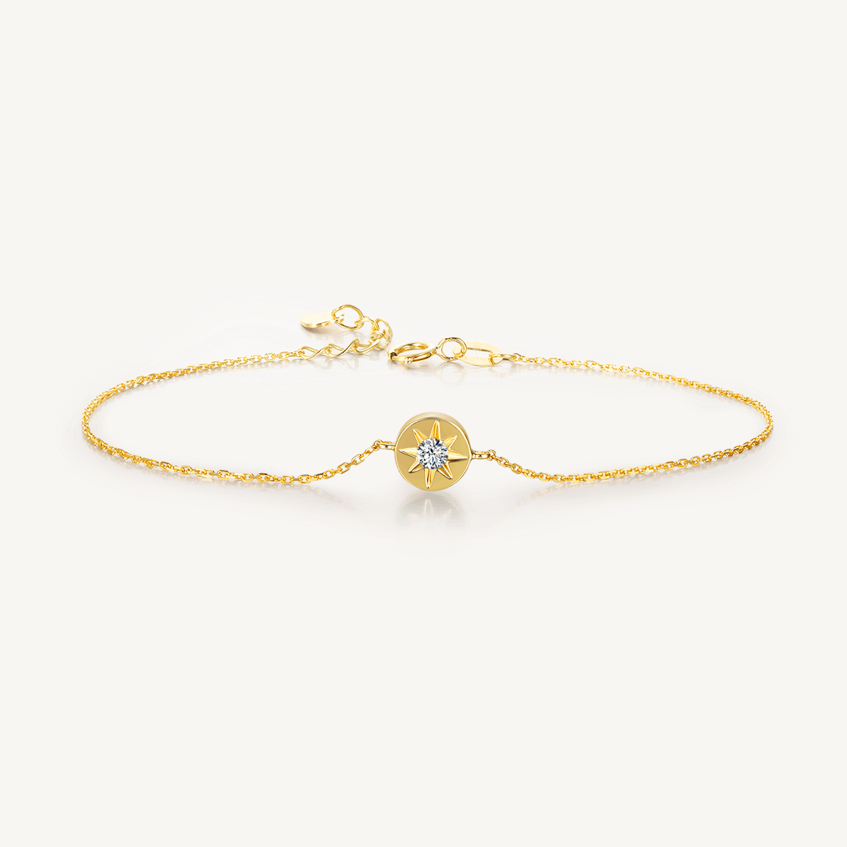 18k solo star bracelet, gold star diamond bracelet, Solo Star Bracelet, solo star diamond bracelet, star vermeil bracelet