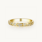 18k Pave Ring, Gold Pave Ring, Pave vermeil ring, white gold pave ring