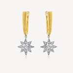 Star Drop Earringse, 18k Star Drop Earrings, Gold Star Drop Earrings, Star Drop Diamond Earrings, Star Drop Vermeil Earrings