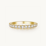Half eternity ring, eternity ring, diamond eternity ring, gold eternity ring, gold half eternity ring, gold ring, dainty gold ring, white gold eternity ring, 18k vermeil eternity ring, vermeil eternity ring, 18k eternity ring
