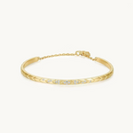 18k gold bangle, 18k pave bangle, Gold pave bangle, Pave bangle