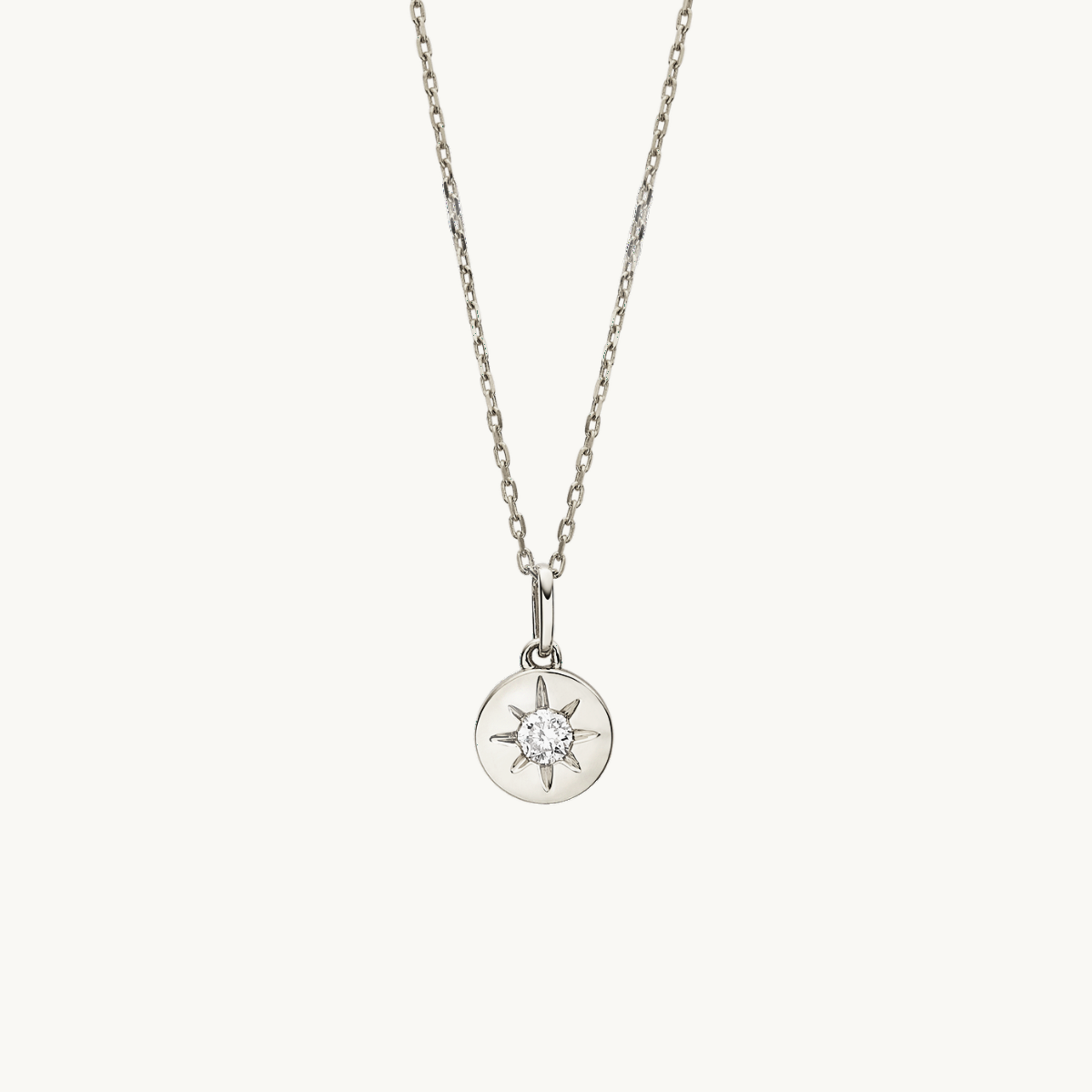 18k Solo Star Necklace, Gold Solo Star Necklace, Solo Star Diamond Necklace, Solo Star Necklace, Solo Star Vermeil Necklace