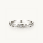 18k Pave Ring, Gold Pave Ring, Pave vermeil ring, white gold pave ring