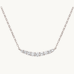 18k diamond necklace, 18k necklace, Bar diamond gold necklace, gold diamond necklace