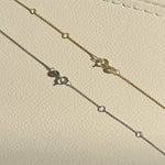 3 way wear necklace, diamond star neclace, gold star necklace