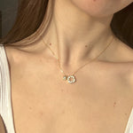 3 way wear necklace, diamond star neclace, gold star necklace