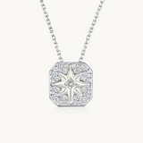 3 way wear necklace, diamond star neclace, gold star necklace