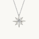 3 way wear necklace, diamond star neclace, gold star necklace