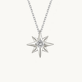 3 way wear necklace, diamond star neclace, gold star necklace