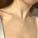 3 way wear necklace, diamond star neclace, gold star necklace