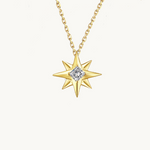 3 way wear necklace, diamond star neclace, gold star necklace