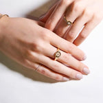 star signet ring, 18k gold star signet ring, gold star signet ring, 18k star signet diamond bangle