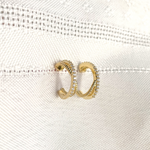 mini twist earrings, twist earrings, crossed hoops, mini cross earrings, dainty gold earrings, dainty earrings, dainty gold hoops