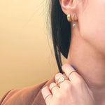 Half eternity ring, eternity ring, diamond eternity ring, gold eternity ring, gold half eternity ring, gold ring, dainty gold ring, white gold eternity ring, 18k vermeil eternity ring, vermeil eternity ring, 18k eternity ring