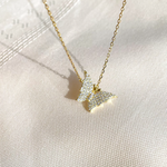 Butterfly necklace, Pave butterfly necklace, dainty butterfly necklace, sparkly butterfly necklace