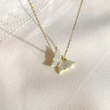 Butterfly necklace, Pave butterfly necklace, dainty butterfly necklace, sparkly butterfly necklace