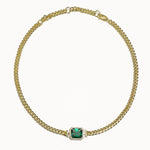 curb chain emerald, fine jewelry, gold emerald curb chain, emerald chain design, statement emerald chain gold, emerald chain aesthetic, gold chain aesthetic, emerald chain gold, statement chain layered, gold emerald chain gold minimalist jewelry. white gold emerald chain, holiday gift, gifts for her