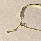 18k gold bangle, 18k pave bangle, Gold pave bangle, Pave bangle