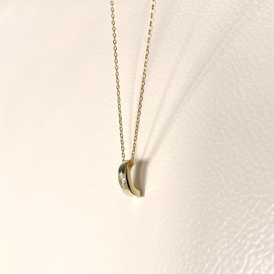 18k Star Band Necklace, Gold Star Band Necklace, Star Band Diamond Necklace, Star Band Necklace, Star Band Vermeil Necklace