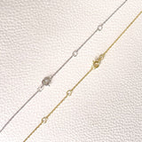 18k diamond necklace, 18k necklace, Bar diamond gold necklace, gold diamond necklace