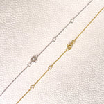 18k Star Band Necklace, Gold Star Band Necklace, Star Band Diamond Necklace, Star Band Necklace, Star Band Vermeil Necklace