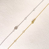 18k Star Band Necklace, Gold Star Band Necklace, Star Band Diamond Necklace, Star Band Necklace, Star Band Vermeil Necklace