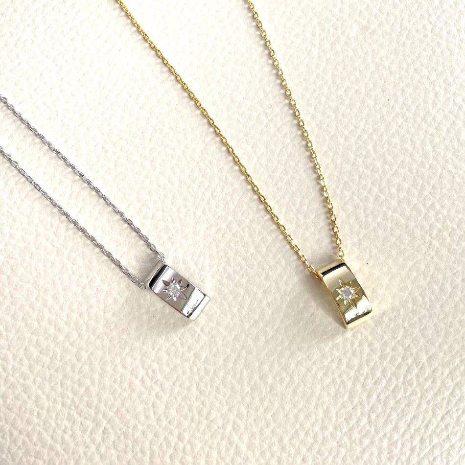 18k Star Band Necklace, Gold Star Band Necklace, Star Band Diamond Necklace, Star Band Necklace, Star Band Vermeil Necklace