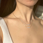 18k diamond necklace, 18k necklace, Bar diamond gold necklace, gold diamond necklace