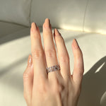 18k geometric ring, bold gemotric ring, gold geometric ring