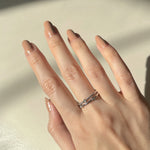 18k Double Linked Ring, double linked vermeil ring, Gold Linked Ring, Linked Ring, double link ring, 18k vermeil linked ring, two way wear linked ring, multi-wear linked ring, versatile linked ring