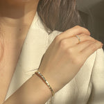 18k gold bangle, 18k pave bangle, Gold pave bangle, Pave bangle