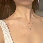 18k diamond necklace, 18k necklace, Bar diamond gold necklace, gold diamond necklace, solitaire diamond necklace, solitaire necklace