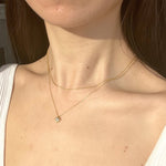 3 way wear necklace, diamond star neclace, gold star necklace
