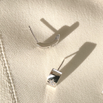 18k Star Band Earrings, gold Star Band Diamond Earrings, Star Band Diamond Earrings, Star Band Earrings, Star Band Vermeil Earrings