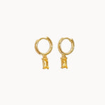 champagne earrings, hoop earrings, gem hoops, gem earrings, gold gem hoops, gold gem earrings, dainty gem hoops, yellow gem hoops, 18k gold gem hoops