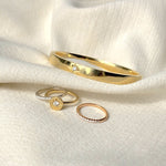 UR CHIC, star vermeil ring, solo star diamond ring, Gold Solo Star Diamond Ring, 18k Solo Star Ring