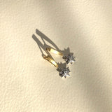 Star Drop Earringse, 18k Star Drop Earrings, Gold Star Drop Earrings, Star Drop Diamond Earrings, Star Drop Vermeil Earrings