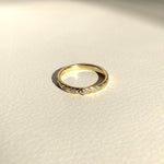 18k Pave Ring, Gold Pave Ring, Pave vermeil ring, white gold pave ring