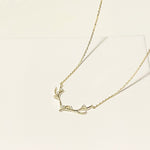 gold antlers necklace, holiday gift, holiday gift idea, antler motif jewelry, gold chain aesthetic, dainty christmas necklace, dainty necklace, dainty gold necklace, antlers necklace, Christmas necklace, Christmas jewelry, Christmas gift