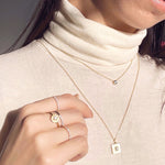 18k solitaire diamond necklace, 18k solitaire necklace, solitaire diamond gold necklace, solitaire gold necklace